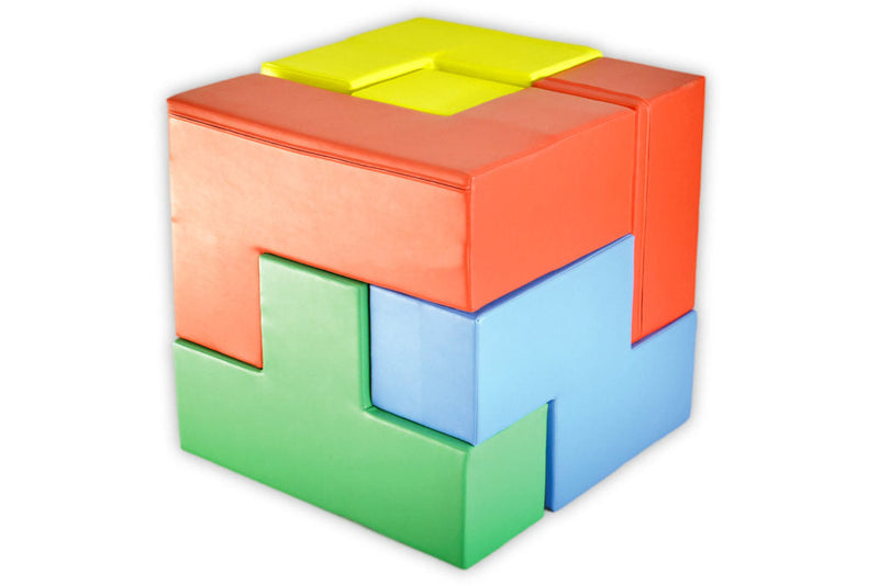 Cube de puzzle 3D, couleurs mixtes