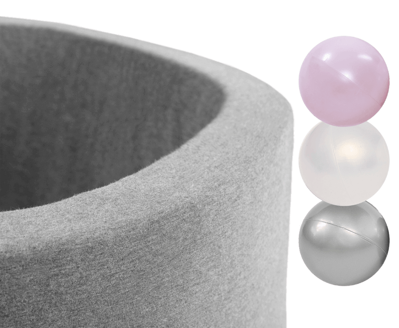 Ball Pool With 150 Balls - Light Gray, Girlish (90X30X4Cm)