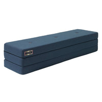 Matelas pliant bleu noir