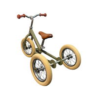 3 -Wheel Running Cycle In Metal - Green