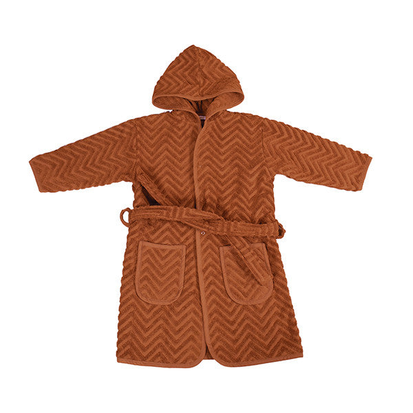 Bathrobe 3-4 Years, Rust-Colored