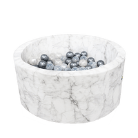 Ball Sea, Soft Velvet, White Marble