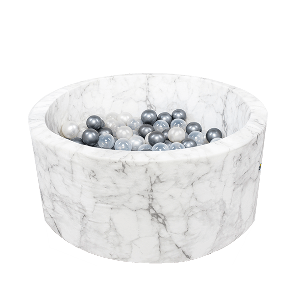 Ball Sea, Soft Velvet, White Marble