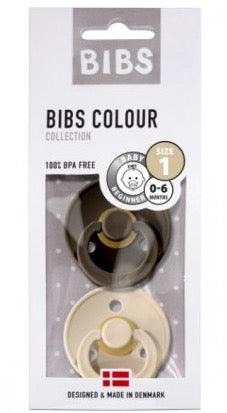 BIBS FOCIFIER 2 -PACK - Chocolade/vanille (maat 1)