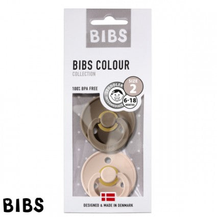 Bibs nappar 2-pack - chêne foncé / blush (strl 1)