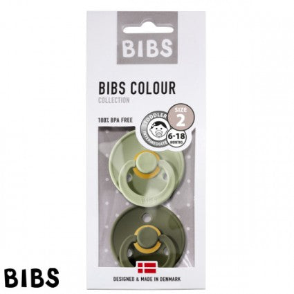 Bibs Pacification 2 -Pack -Sage / Hunter Green (Taille 2)