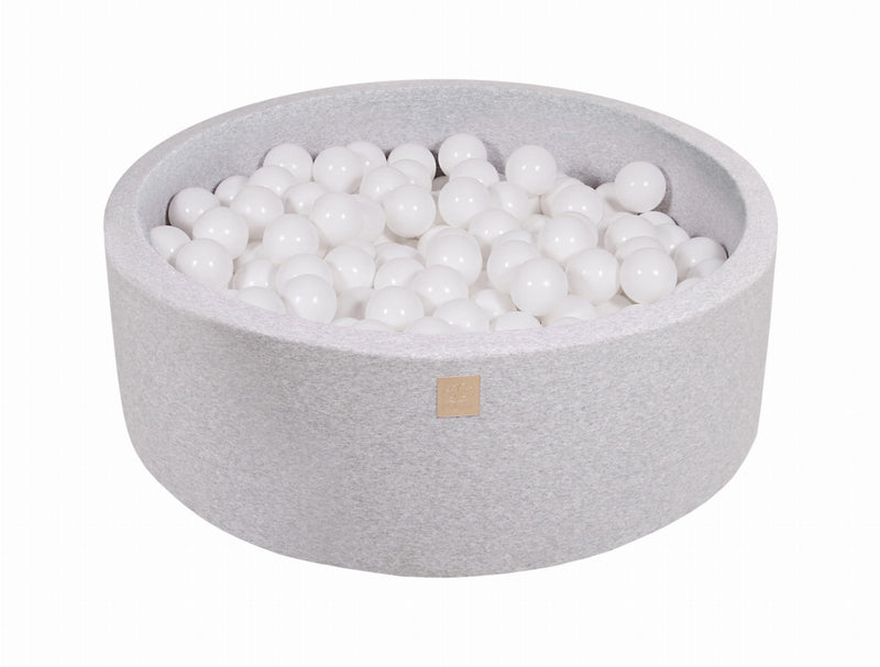 Bollpool Round 90X30 Cm - Light Gray (200 Balls)