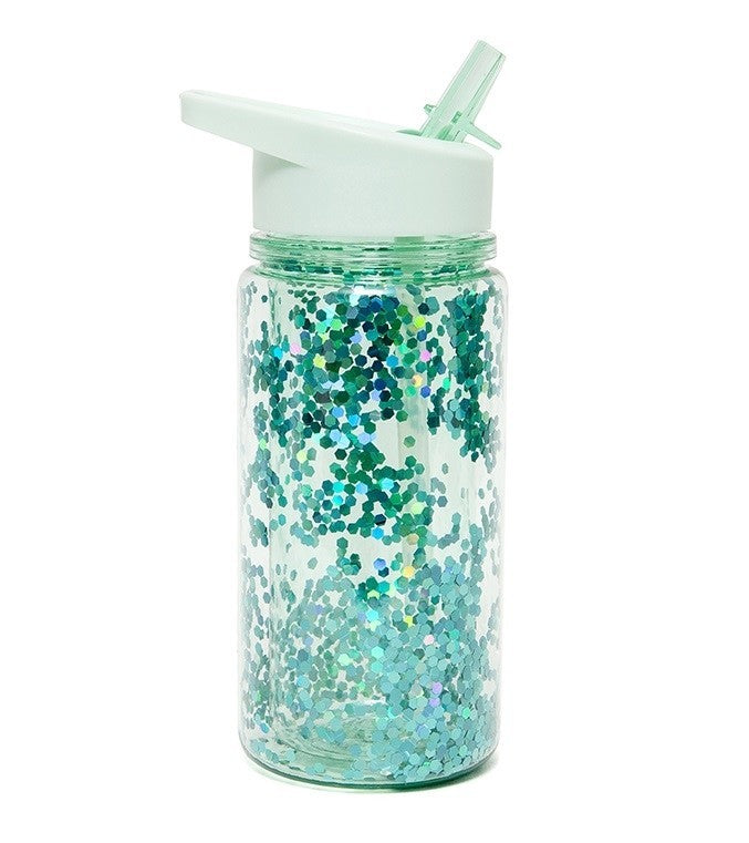 Vesipullo, Vihreä Glitter - 300 Ml