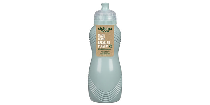 Wasserflasche mit Wellenmuster - Mint (600 ml)