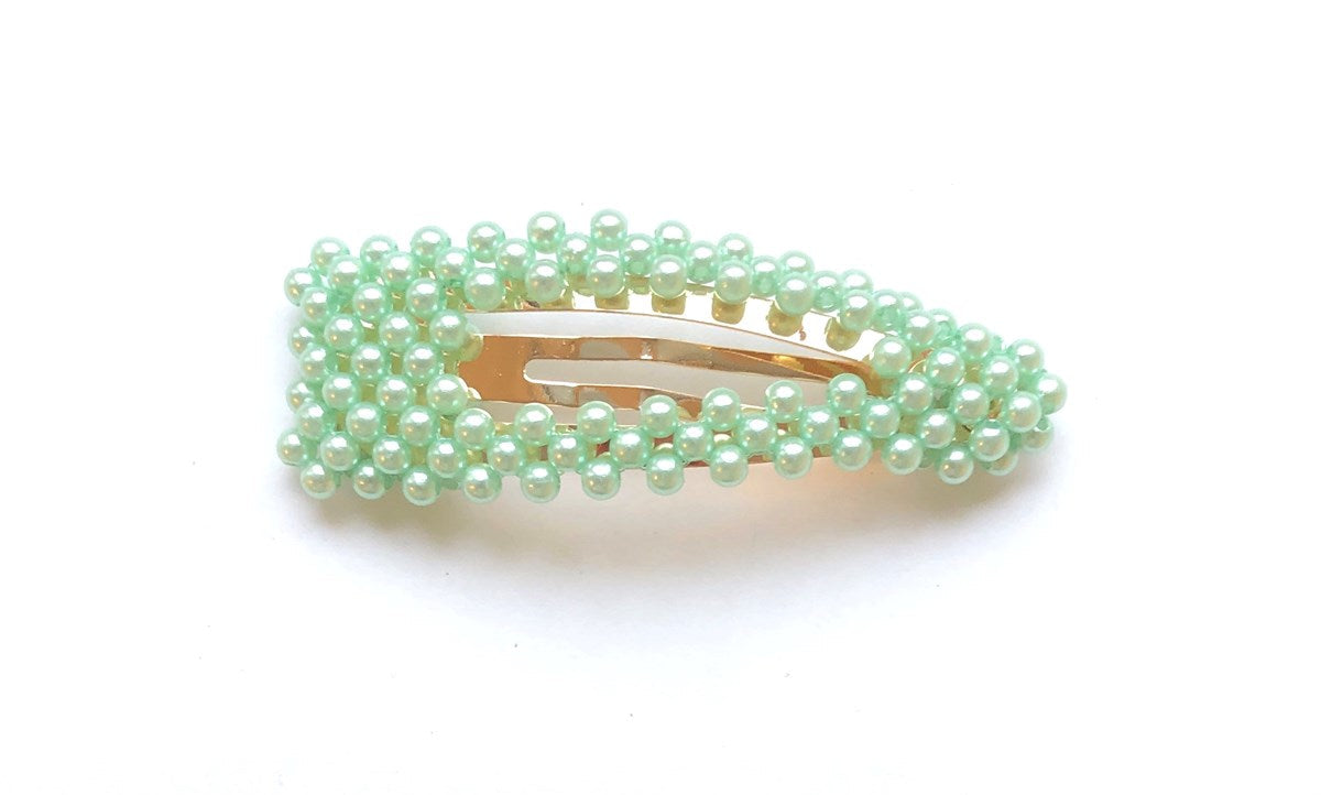 Pearl Hair Buckle - Elisabeth, Mint