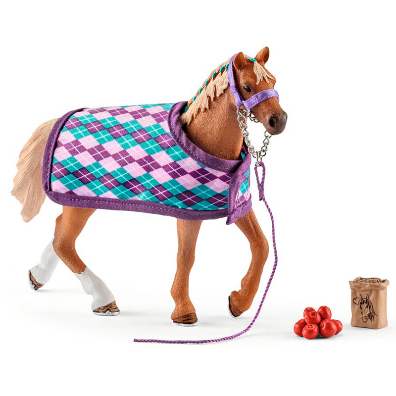 English Thoroughbred With Quilt