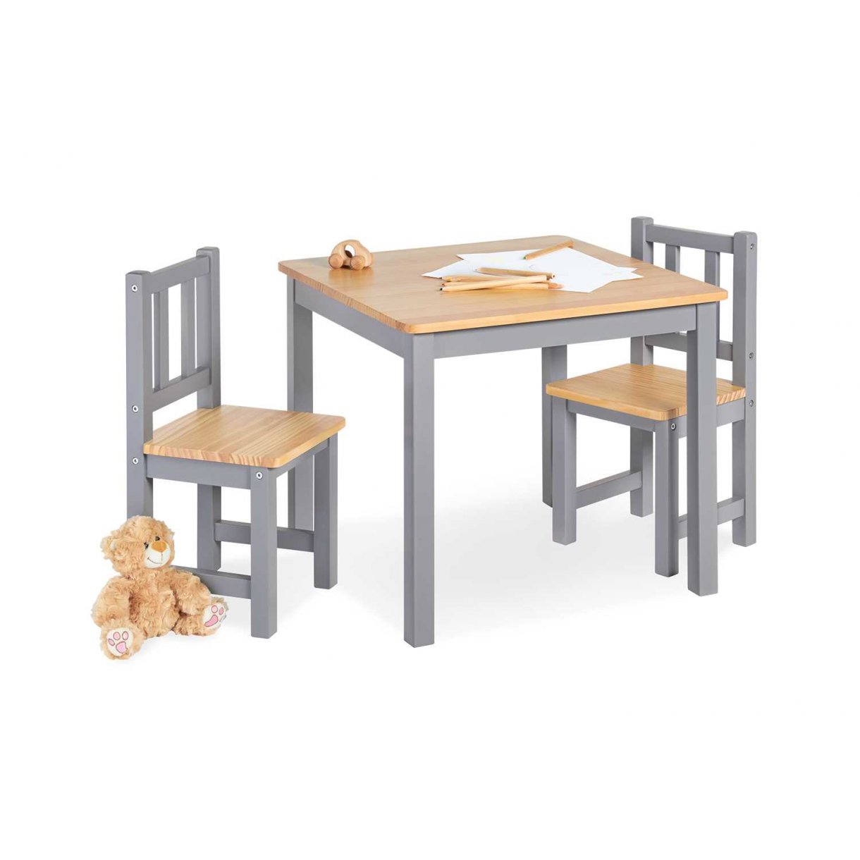 Tables et chaise pour enfants, Fenna - Gray