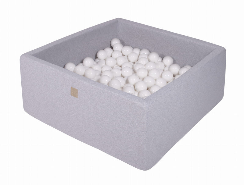 Bollpool Square 110X110X40 Cm - Light Gray (400 Balls)