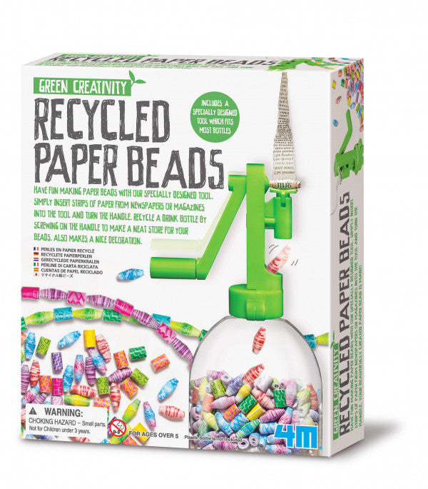 Perlen mit recyceltem Papier