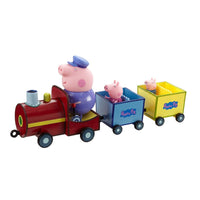 Greta Pig dans le train de porcs de grand-père