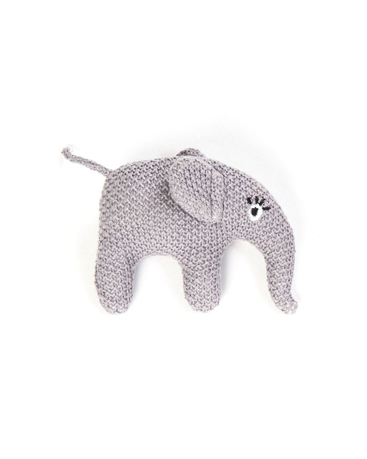 Knitted Elephant Skull - Blue Rose