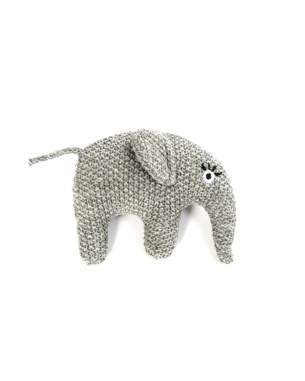 Knitted Elephant Skull - Gray