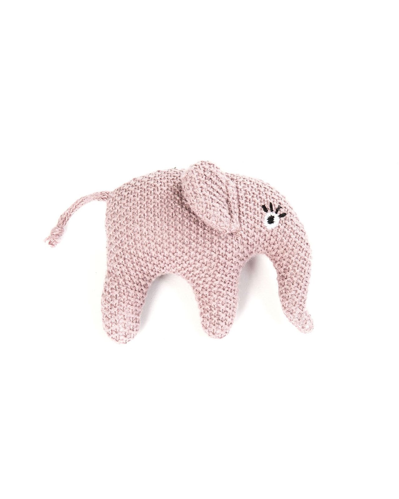 Knitted Elephant Skull - Cold Pink/Gold