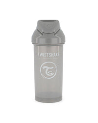 Cup met stro - pastel grijs (360 ml)