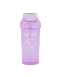 Cup met stro - pastel paars (360 ml)