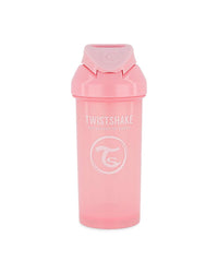 Cup met stro - pastelroze (360 ml)