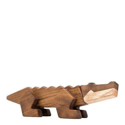 Crocodile Wood Figure