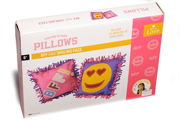 Make Your Own Pillow, Pink & Purple