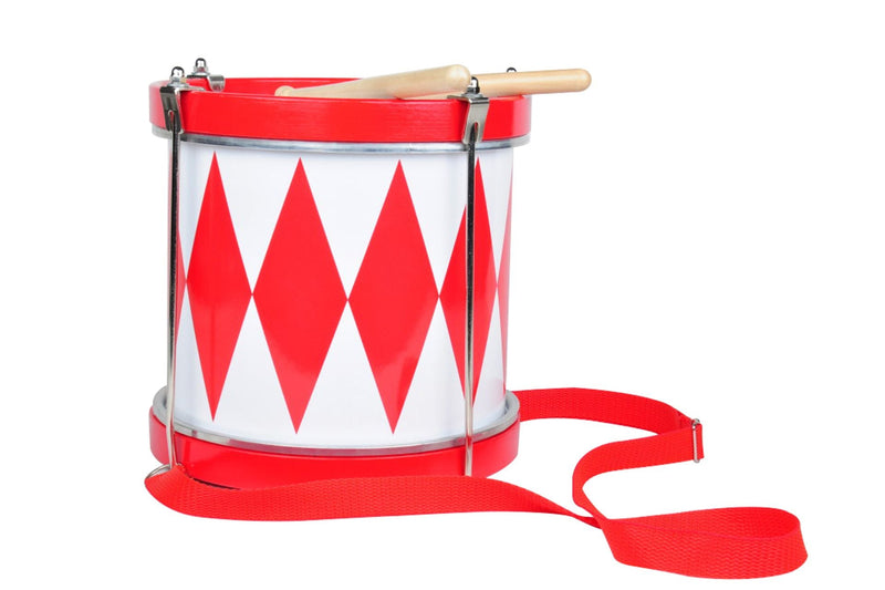 Tambour avec Harlekin rouge