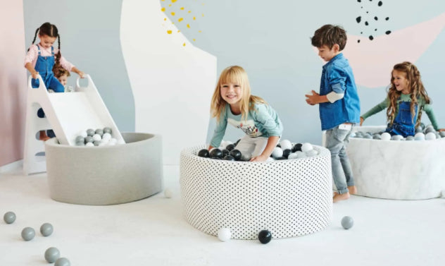 Ball Pool With 150 Balls - Light Gray, Girlish (90X30X4Cm)