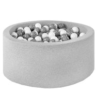 Ball Pool With 150 Balls - Light Gray, Girlish (90X30X4Cm)