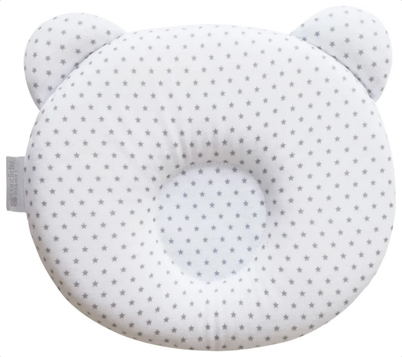 Panda Baby Pillow - Star/Gray