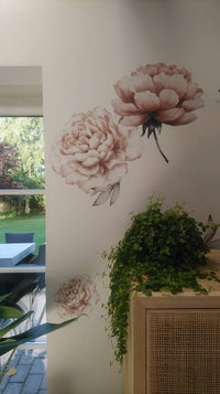 Wallstories - Peony Flower