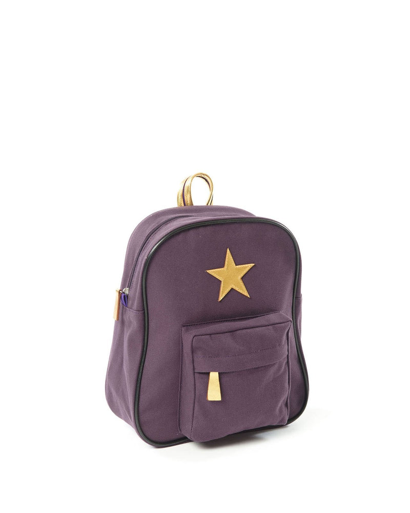 Backpack, Small, Purple/Gold