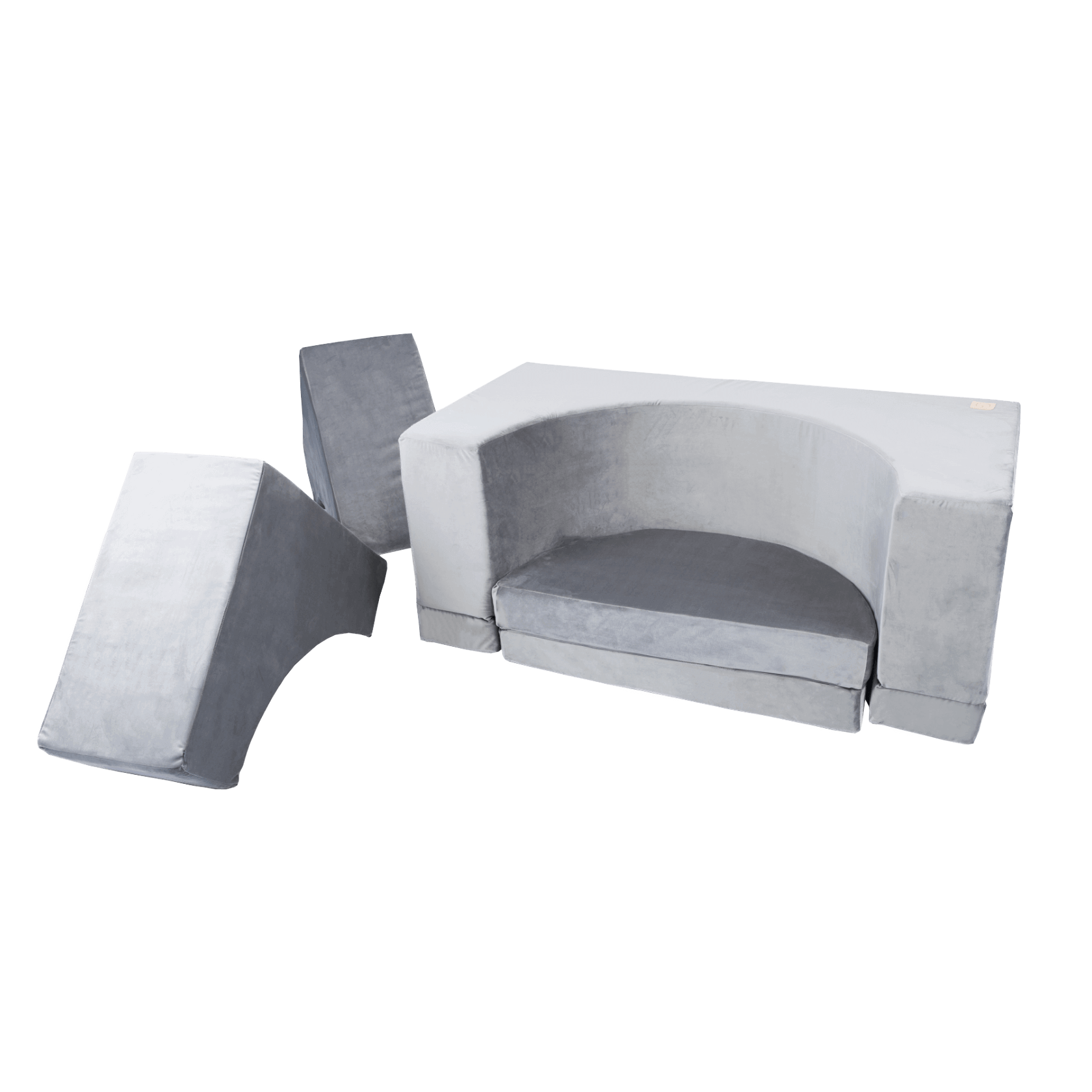 Sofa Pool - Gray, Velvet (120X120X50Cm)