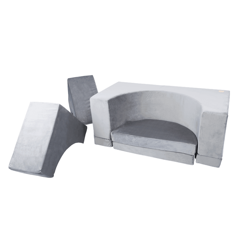 Sofa Pool - Gray, Velvet (120X120X50Cm)