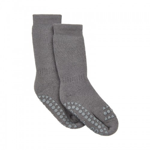 Slip -freie Socken, str. 17-19 (6-12 Monate), dunkelgrau