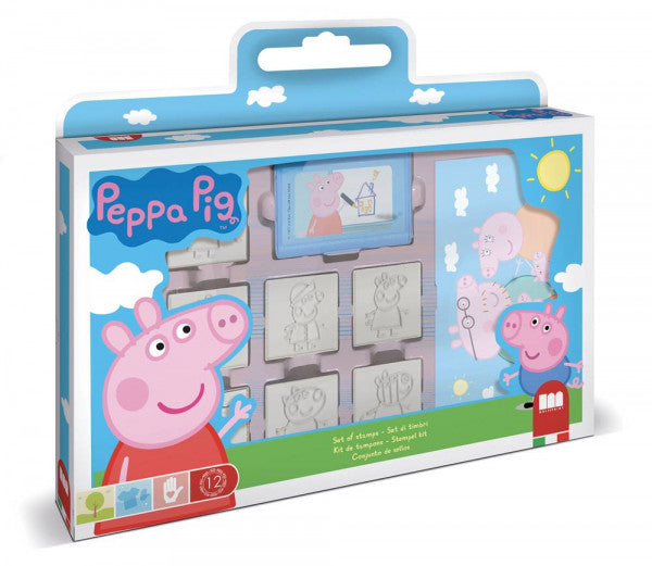 Postzegelkit in cadeaubak, Greta Pig