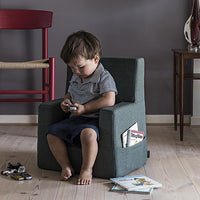 Baby fauteuil, donker/lichtgroen