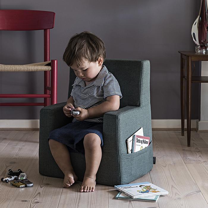 Baby fauteuil, donker/lichtgroen