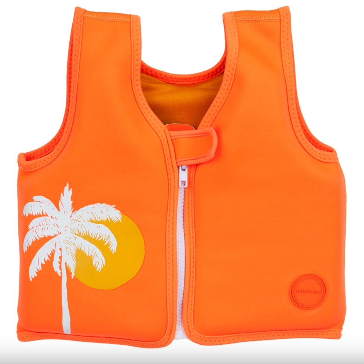 Rettungsjacke, Wüstenpalmen - Neon Pomelo (2-3 Jahre)