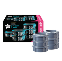 Tommee Tippee Sangenic Twist & Click Täytä 6-Pack