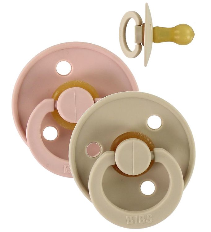 Bibs Pacificier 2 -pack - Vanille / Blush (taille 1)